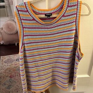 Torrid Striped Sweater Vest 5X